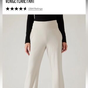 Athleta Venice Flare Pants Cream